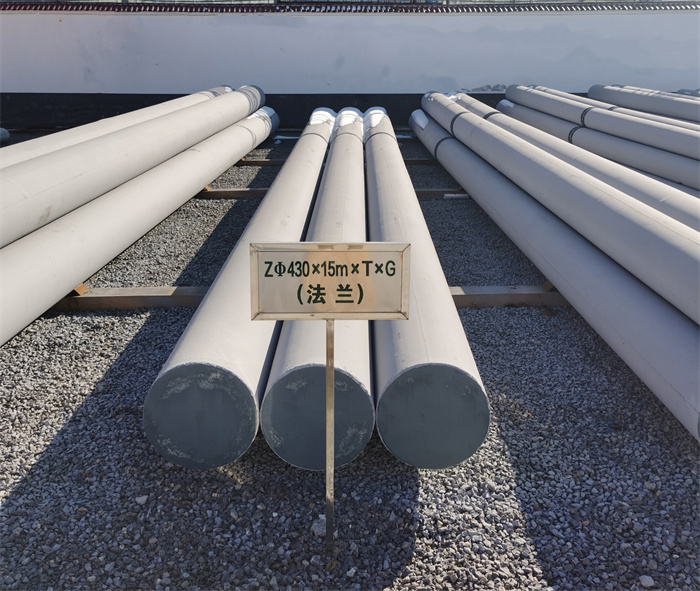 东宝430×15米×T×G法兰水泥杆